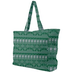 Christmas Knit Digital Simple Shoulder Bag
