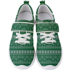 Christmas Knit Digital Men s Velcro Strap Shoes
