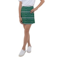 Christmas Knit Digital Kids  Tennis Skirt