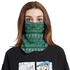 Christmas Knit Digital Face Covering Bandana (two Sides)