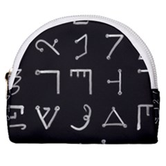 Heinrich Cornelius Agrippa Of Occult Philosophy 1651 Passing Of The River Collected Inverted Square Horseshoe Style Canvas Pouch by WetdryvacsLair