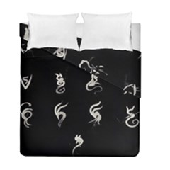 Katzen Cats Duvet Cover Double Side (full/ Double Size) by WetdryvacsLair