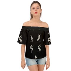 Katzen Cats Off Shoulder Short Sleeve Top