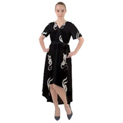 Katzen Cats Front Wrap High Low Dress by WetdryvacsLair