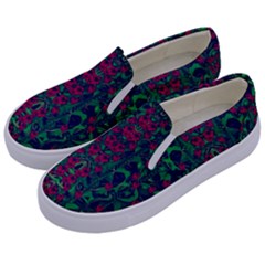 Tree Flower Paradise Of Inner Peace And Calm Pop-art Kids  Canvas Slip Ons