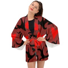 Hearts Long Sleeve Kimono by grafikamaria