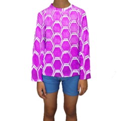 Hexagon Windows Kids  Long Sleeve Swimwear by essentialimage