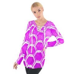 Hexagon Windows Tie Up Tee by essentialimage