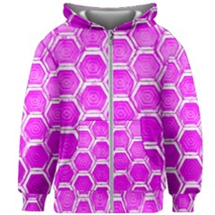 Hexagon Windows Kids  Zipper Hoodie Without Drawstring by essentialimage