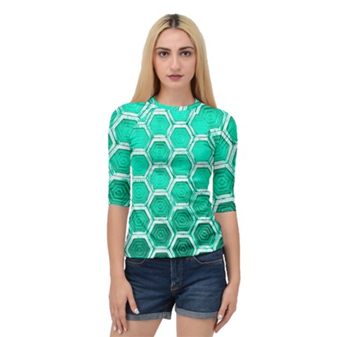 Hexagon Windows Quarter Sleeve Raglan Tee by essentialimage