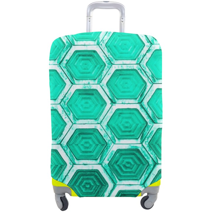 Hexagon Windows Luggage Cover (Large)