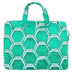 Hexagon Windows Macbook Pro Double Pocket Laptop Bag by essentialimage