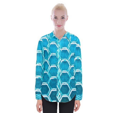 Hexagon Windows Womens Long Sleeve Shirt by essentialimage