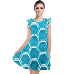 Hexagon Windows Tie Up Tunic Dress by essentialimage