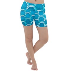 Hexagon Windows Lightweight Velour Yoga Shorts by essentialimage