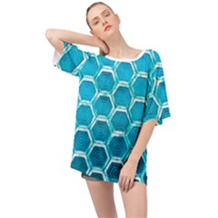 Hexagon Windows Oversized Chiffon Top by essentialimage