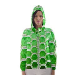 Hexagon Windows Women s Hooded Windbreaker by essentialimage