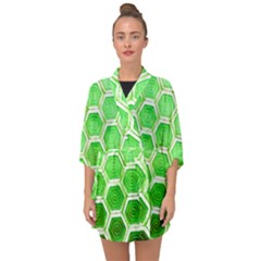 Hexagon Windows Half Sleeve Chiffon Kimono by essentialimage