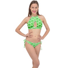 Hexagon Windows Cross Front Halter Bikini Set by essentialimage