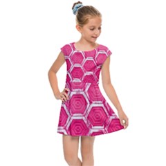 Hexagon Windows Kids  Cap Sleeve Dress