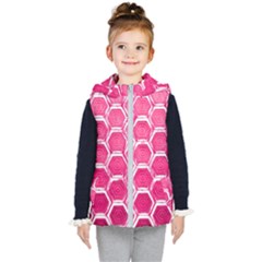 Hexagon Windows Kids  Hooded Puffer Vest