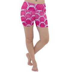 Hexagon Windows Lightweight Velour Yoga Shorts