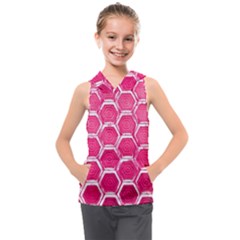 Hexagon Windows Kids  Sleeveless Hoodie