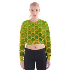 Hexagon Windows Cropped Sweatshirt by essentialimage