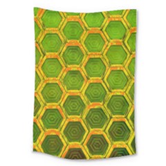 Hexagon Windows Large Tapestry by essentialimage