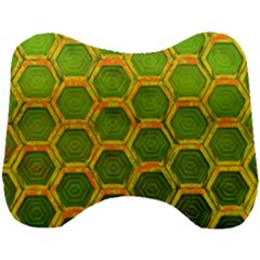 Hexagon Windows Head Support Cushion by essentialimage