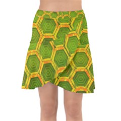 Hexagon Windows Wrap Front Skirt by essentialimage