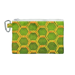 Hexagon Windows Canvas Cosmetic Bag (medium) by essentialimage