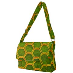 Hexagon Windows Full Print Messenger Bag (s) by essentialimage