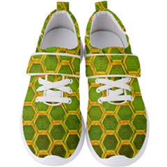 Hexagon Windows Men s Velcro Strap Shoes by essentialimage