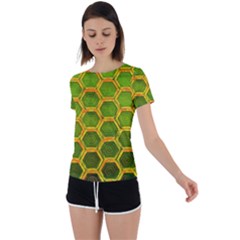 Hexagon Windows Back Circle Cutout Sports Tee by essentialimage