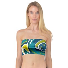 Vector Vivid Marble Pattern 14 Bandeau Top