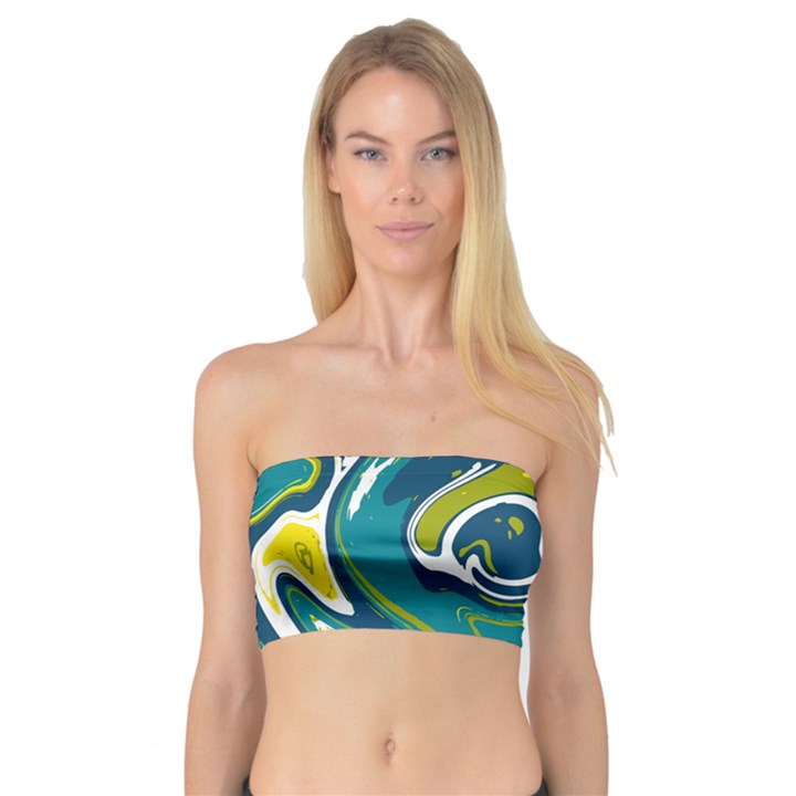 Vector Vivid Marble Pattern 14 Bandeau Top