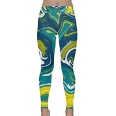 Vector Vivid Marble Pattern 14 Classic Yoga Leggings by goljakoff