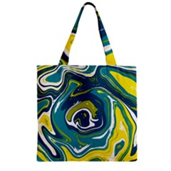 Vector Vivid Marble Pattern 14 Zipper Grocery Tote Bag by goljakoff