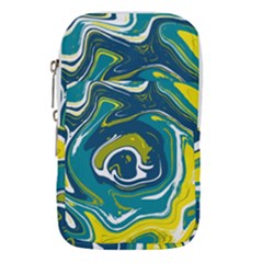 Vector Vivid Marble Pattern 14 Waist Pouch (small) by goljakoff