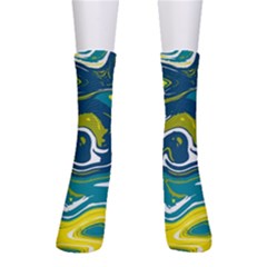 Vector Vivid Marble Pattern 14 Men s Crew Socks by goljakoff