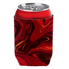 Red Vivid Marble Pattern Can Holder by goljakoff