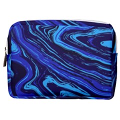 Blue Vivid Marble Pattern 16 Make Up Pouch (medium) by goljakoff