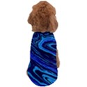 Blue Vivid Marble Pattern 16 Dog T-Shirt View2