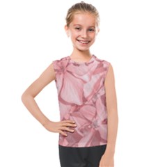 Coral Colored Hortensias Floral Photo Kids  Mesh Tank Top by dflcprintsclothing