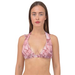 Coral Colored Hortensias Floral Photo Double Strap Halter Bikini Top by dflcprintsclothing