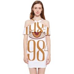 Orwell Shoulder Frill Bodycon Summer Dress by Valentinaart