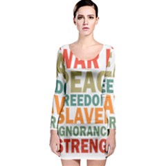 Orwell Long Sleeve Bodycon Dress by Valentinaart