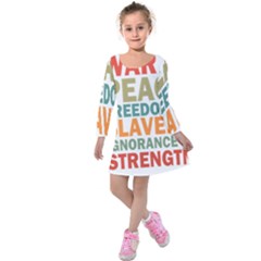 Orwell Kids  Long Sleeve Velvet Dress