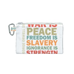 Orwell Canvas Cosmetic Bag (small) by Valentinaart